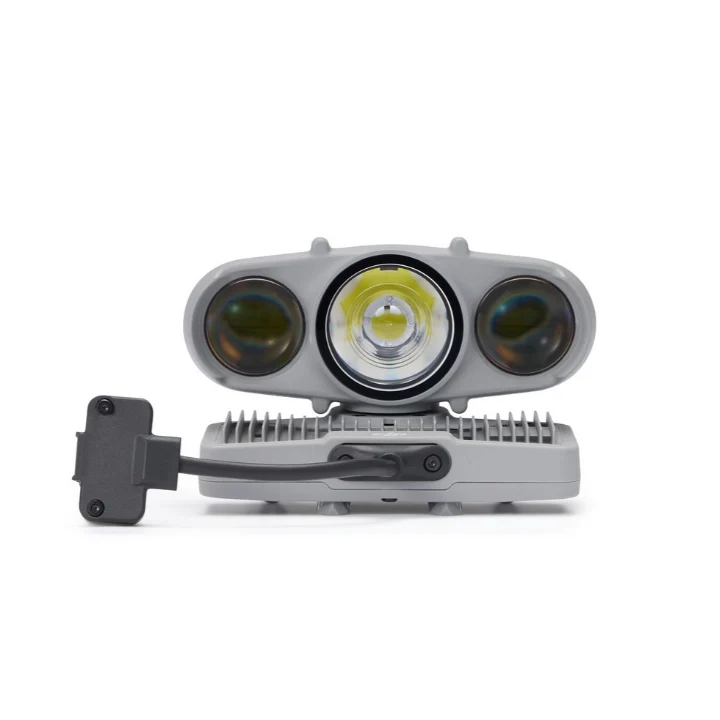 Foco DJI AL2D para Matrice 5TD visto de frente sobre fondo blanco