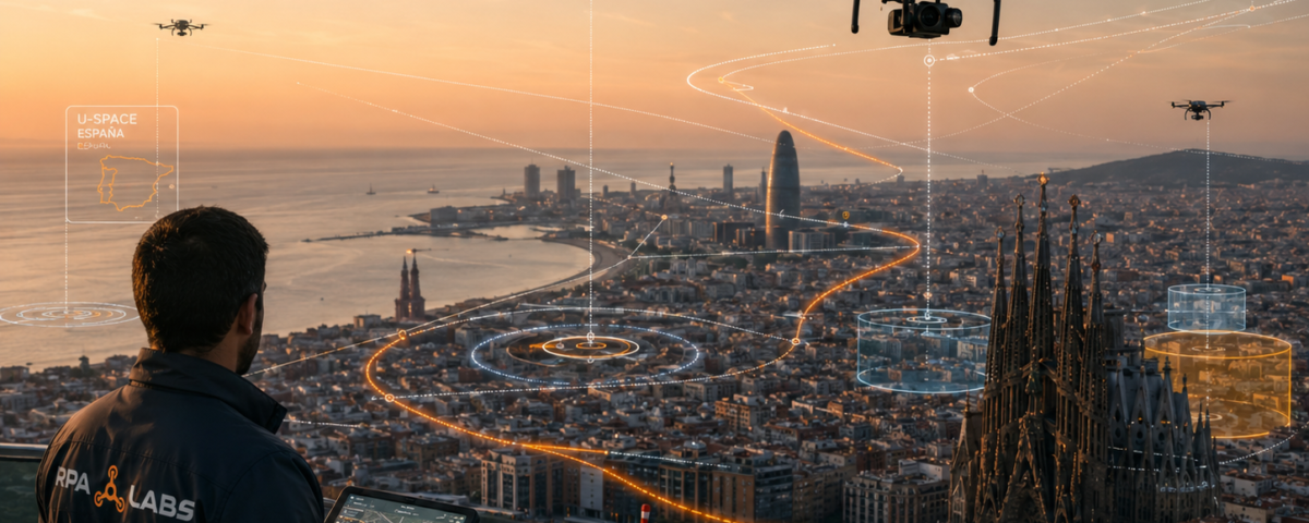 El proyecto europeo SPATIO, liderado por ENAIRE, valida nuevos servicios U-space para integrar drones de forma segura en el espacio aéreo. Analizamos qué supone este avance para operadores UAS, vuelos BVLOS, documentación operacional y el futuro del sector dron profesional.