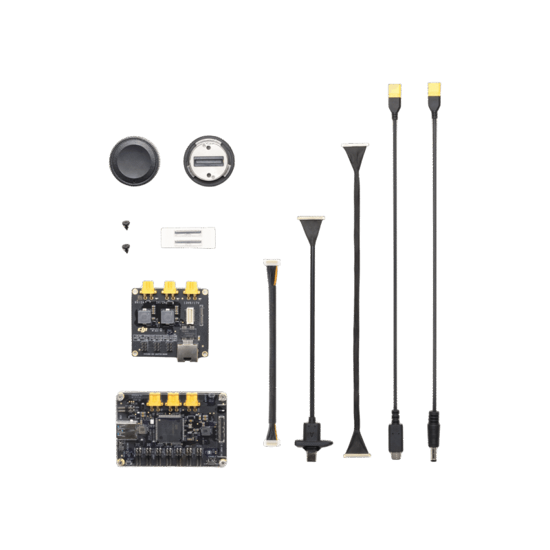 Kit de desarrollo DJI E-Port V2 con placa, adaptadores SKYPORT V3 y X-Port y cables