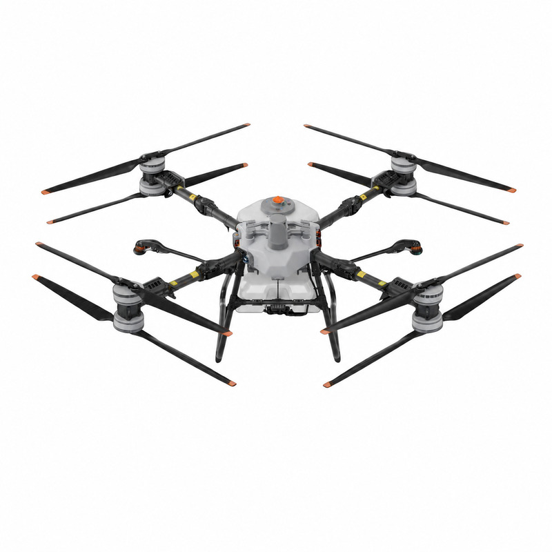 DJI AGRAS T55 centrado sobre fondo blanco