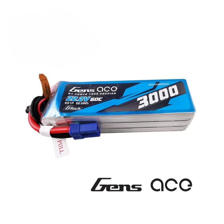 Batería Lipo Gens Ace 6s 3000mah 22.2V 60C