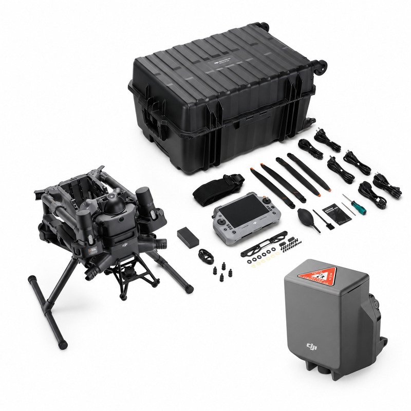 DJI Matrice 400 SP Plus con estuche, mando, accesorios y paracaídas AP100 separado