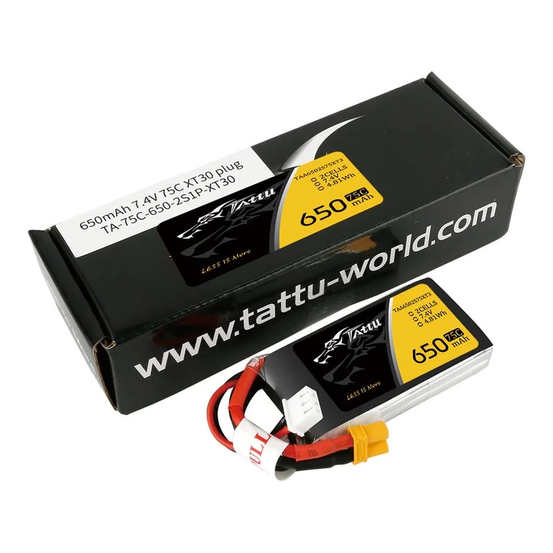 Batería LiPo Tattu 2S 650 mAh 75C XT30