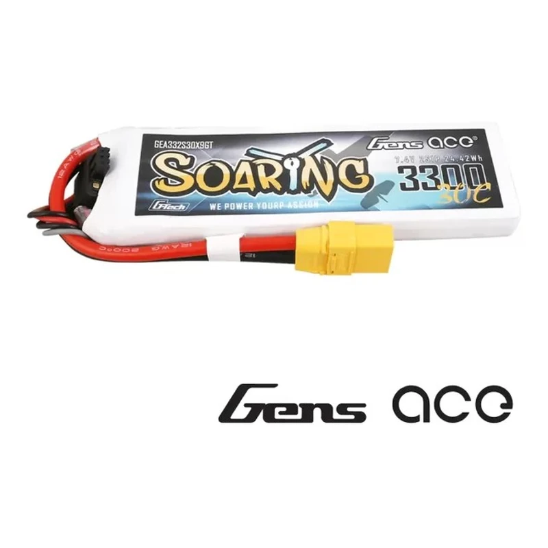 Batería LiPo Gens Ace Soaring 2S 3300 mAh 30C XT60