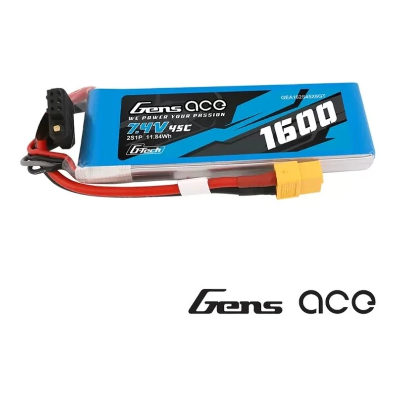 Batería LiPo Gens Ace G-Tech 2S 1600 mAh 45C