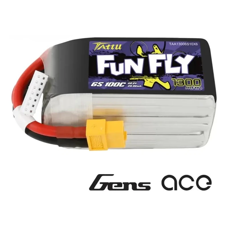 Batería LiPo Tattu Funfly 6S 1300 mAh 100C