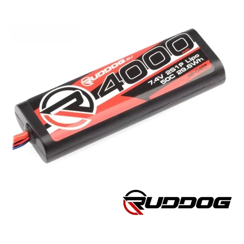 Batería LiPo Ruddog 2S 4000 mAh 50C Stick Pack XT60