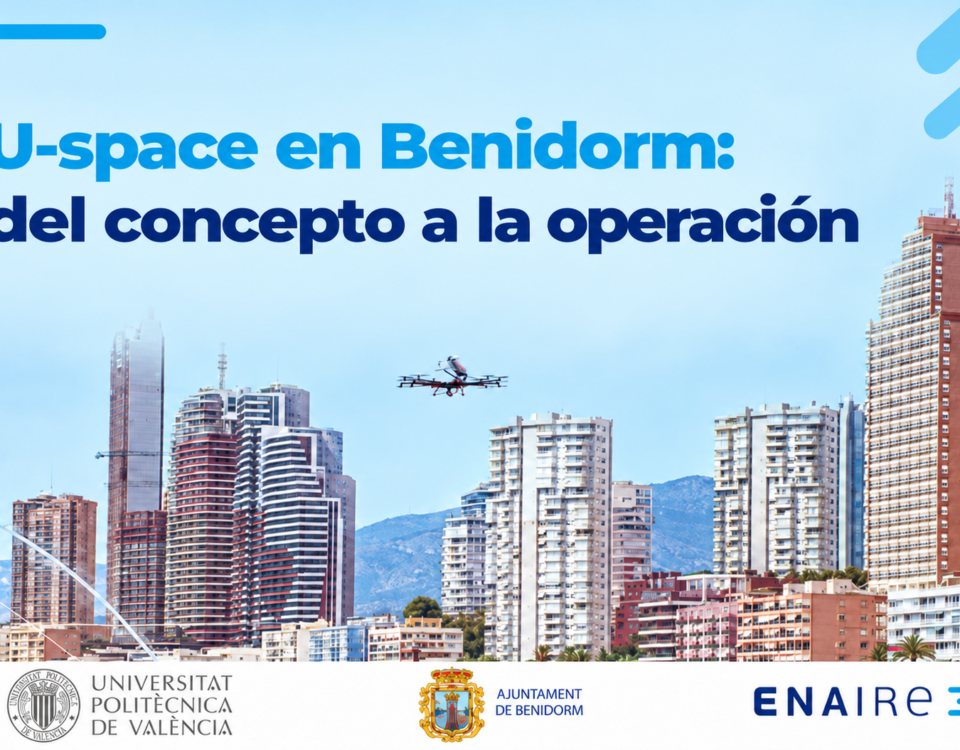 Recreación editorial de la diapositiva U-space en Benidorm: del concepto a la operación.